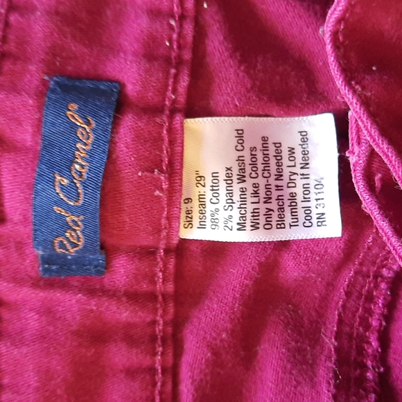 Red Camel Size 9 Maroon Skinny Jeans - Picture 5 of 5